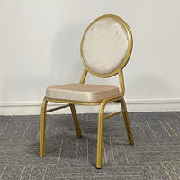 Chaises empilables en métal pour mariages et événements, chaises de restaurant, chaises de banquet d'hôtel d'occasion pour événements et fêtes de mariage