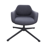 Pied de chaise pivotant enduit de poudre de fer personnalisé en usine pour base de chaise longue de loisirs ou base de chaise rotative de salon d'hôtel