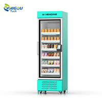 Distributeur automatique de crème glacée ZhiGou Tech 270L en acier inoxydable, contrôlé par IA, refroidissement par compresseur, écran tactile 10 pouces, basé sur le cloud