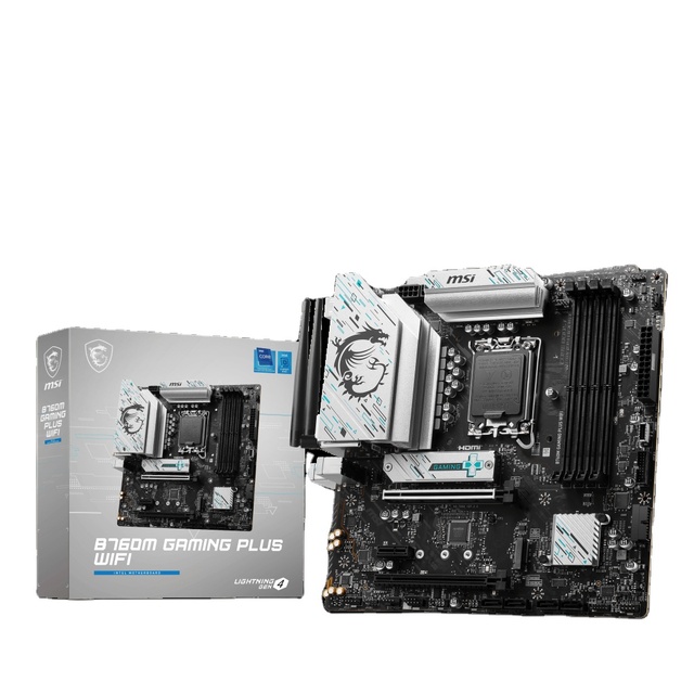 MSI B760M GAMING PLUS WIFI DDR5 Support CPU14600KF/13600KF/12600KF Intel B760/LGA 1700 Computer Motherboard