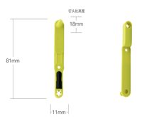 Étiquette d'oreille de mouton de bétail d'animaux de bétail FDX-B RFID 134.2khz 81x11mm étiquettes d'oreille intelligentes de puce personnalisable fournies par extérieur