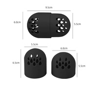 Support en silicone pour éponge de maquillage, étui de rangement portable pour houppette cosmétique, conteneur lavable pour éponge de maquillage