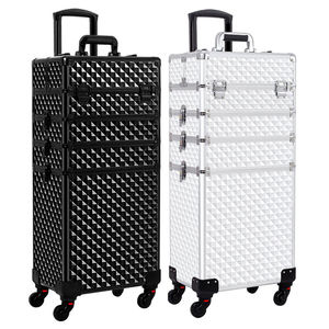 <span class=keywords><strong>Maleta</strong></span> de Maquillaje <span class=keywords><strong>Profesional</strong></span> con Ruedas de Gran Capacidad, Carro de <span class=keywords><strong>Peluquería</strong></span>, <span class=keywords><strong>Maleta</strong></span> de Almacenamiento, <span class=keywords><strong>Maleta</strong></span> de Viaje - Product Image 1