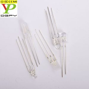 Diodes <span class=keywords><strong>LED</strong></span> bicolores 3 mm 5 mm 3 broches de bonne qualité d'usine, <span class=keywords><strong>anode</strong></span> commune, <span class=keywords><strong>cathode</strong></span> commune, avec lentille transparente, lentille diffuse laiteuse - Product Image 3