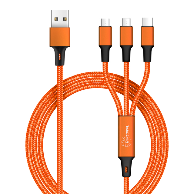 Wholesale Multi Charging Cable, 3 in 1 USB Charging Cable Compatible with IOS Type C Micro Phones