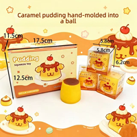 Jouet anti-stress en blocs de construction en argile faits à la main, sonore et croustillant, avec textures de pudding aux cacahuètes, de fromage et d'orange, jouet à presser moelleux et croustillant