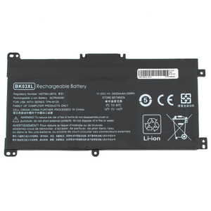 Batería ORG para Portátil <span class=keywords><strong>HP</strong></span> <span class=keywords><strong>BK03XL</strong></span> (Pavilion X360: Serie 14-BA000) 11.55V 3615mAh 41.7Wh Negro - Product Image 3