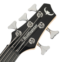 Guitare Basse Électrique Solo DB-120 à 5 Cordes, Corps en Okoumé Massif, Manche en Érable, Micros Actifs