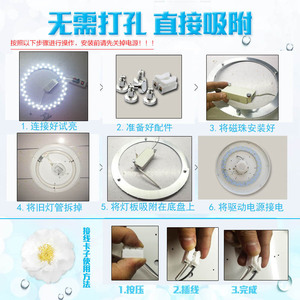 <b>Led</b> Ceiling Light Panel Retrofit Round 24W <b>SMD</b> Core For Living Room Household Lighting - Product Image 3