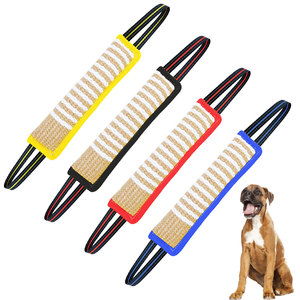 Coussin de mastication robuste en jute pour chien - Jouet de traction résistant pour chiens de travail, chiots de grande race et mâcheurs agressifs, équipement de mastication - Product Image 1