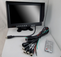 Moniteur d'écran CVBS 720P à quatre canaux de 9 pouces avec fonction de ligne de déclenchement, garantie de 18 mois, applicable aux camions, excavatrices et fourgonnettes