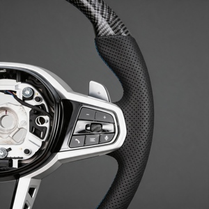 Volante Deportivo Original de Fibra de Carbono Real de 3 Brazos y 30 mm de Diámetro para G20/G30/G32/G42/G80/G82/G02 X1/X3/X5 M-Sport, Modificación - Product Image 3