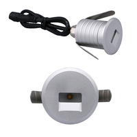 Led escalier lumière étape lumières 1W DC12-24V en aluminium intérieur extérieur escalier coin applique étanche IP67 voie applique murale