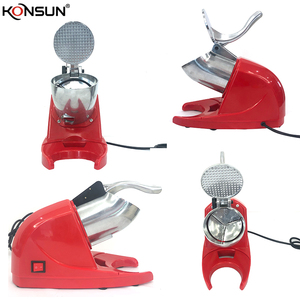 KONSUN 380W Machine <span class=keywords><strong>à</strong></span> glace pilée électrique entièrement automatique en aluminium, broyeur <span class=keywords><strong>à</strong></span> glace haute vitesse pour usage domestique et commercial, idéal pour le bubble tea - Product Image 2