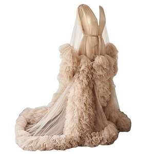 Robes de maternité pour femmes Robes de <span class=keywords><strong>grossesse</strong></span> longues en tulle Séance photo Anniversaire Sexy nuptiale Fluffy Party Enceinte Vêtements Robe - Product Image 2