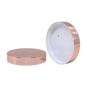 89 400 Lid Wholesale 53/400 70/400 89/400 Custom Rose Gold Color Aluminum Plastic Cosmetic Jar Lids