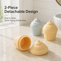 Jouet de bain en silicone pour bébé, 4 pièces, jouets aquatiques, tasses empilables souples, baignoire pour tout-petits