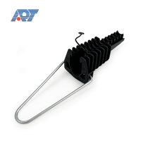 Connecteurs à fibres optiques pour l'extérieur Pince de tension à coin pour câble de dérivation Installation aérienne Accessoires de serrage de fil d'ancrage ADSS