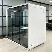 Cabine Acoustique de Haute Qualité pour Salle de Conférence et Studio d'Enregistrement, Cabine Silencieuse pour 4 Personnes, Pod Insonorisé pour Bureau