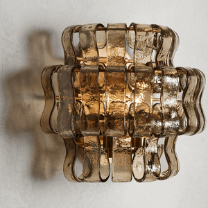 Modern Amber Glass Wall Lamps Bedroom Bedside Wall <strong>Lights</strong> Luxury Design Wall <strong>Sconce</strong> for Living Room Hotel - Product Image 1