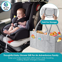 Sac et panier de rangement en feutre non tissé, moderne, pliable, silencieux, écologique, pour chambre de bébé et usage en crèche (vente en gros)