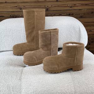 Botas de Nieve de Mujer de Diseño Casual para Invierno, Cálidas, de Felpa Artificial, con Plataforma para Aumentar la Altura, Suela Gruesa e Impermeables, al por Mayor - Product Image 4