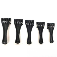 Chevalet de violon en fibre de carbone avec accordage fin, noir non revêtu, tailles 1/8, 1/2, 1/4, 3/4, 4/4, accessoires pour violon