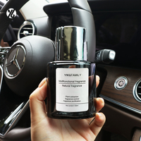 Désodorisant de luxe pour voitures Bouteille en verre élégante Longue durée Parfum Aroma Reed Diffuseur Car Sets Vent Clip Gift