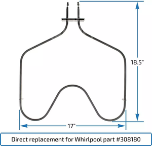 Torsadée pièce de <span class=keywords><strong>four</strong></span> électrique torsadée, élément de chauffage, pâtisserie 308180 - Product Image 3