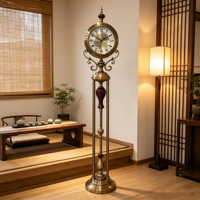 Armens New Design Offre Spéciale Hotel Decor Céramique Métal Antique Floor Clock Inde