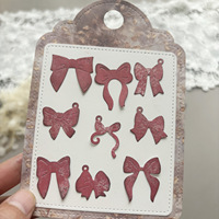 Mini matrices de découpe nœud papillon en acier au carbone, fabriquées en Chine, emballage OPP, pour scrapbooking, journalisation, cartes de vœux, albums