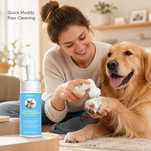 ZouRunAn <span class=keywords><strong>Shampoo</strong></span> Senz'Acqua per Zampe 150ml, Schiuma Delicata per la Pulizia delle Zampe di Cani e Gatti, con Camomilla e Avena, Acquisto all'Ingrosso - Product Image 5