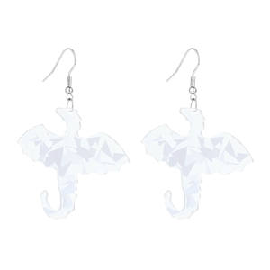 Cross-border best-selling new eco-friendly acrylic earrings, European and American cartoon dog and <b>small</b> horse animal - Product Image 4