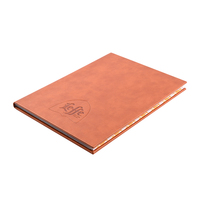 Le plus récent porte-menu de restaurant en cuir PU d'Italie avec pages en PVC multi-pages en taille 8.5*11 ''Inserts pour restaurant et hôtel et bar