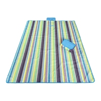 Tapis de sol imperméable, résistant à l'humidité, antidérapant, en tissu Oxford résistant à l'usure, pour tente, camping, plage, pique-nique, avec logo