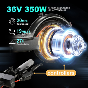 สกู๊ตเตอร์ไฟฟ้าพับได้แบบพกพา รุ่นใหม่ ปี 2026 ทำจากอลูมิเนียมอัลลอยด์ น้ำหนักเบา ดีไซน์กันน้ำ ควบคุมผ่านแอปพลิเคชัน เหมาะสำหรับการเดินทางในเมืองประจำวัน - Product Image 4