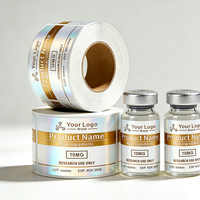 Viales personalizados de 5 ml directamente del fabricante con etiquetas de embalaje imprimibles y etiquetas impresas a todo color para productos farmacéuticos