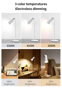 Modern Rechargeable <strong>Portable</strong> <strong>Table</strong> <strong>Lamp</strong> with Flexible Feature Touch Dimmable 3 Color Temperature USB Powered Eco-Friendly - Product Image 3