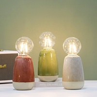 Attrayant nouveau vase en céramique personnalisé en forme de lampe de table pour la décoration intérieure de la maison