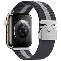 Gray and white [single stripe]