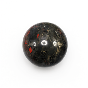Jaspis-Blutstein-Kugel - Energie-/Reiki-/Kristallheilung - 2 Zoll Durchmesser und 165 g (0,36 lb) - NUR EIN STÜCK - Product Image 2