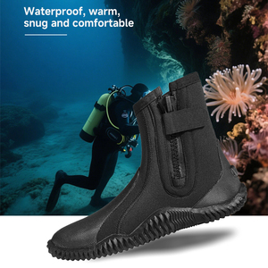 Bottes de plongée Aloma 5MM Advanced avec semelle épaisse antidérapante, design haut de gamme, matériaux en néoprène, chaussures de plongée - Product Image 2