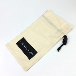 Sac cadeau en toile de coton personnalisé avec cordon de serrage, pochette réutilisable en plastique pour bijoux, emballage anti-poussière pour chaussures avec cordon de serrage - Product Image 6