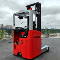 Chariot élévateur multidirectionnel MIMA 1.6T 2T 2.5T 3T, transpalette électrique assis, hauteur de levage maximale 12,5 m