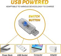 Guirlandes lumineuses LED YN Starlight à fil de cuivre, contrôlées par USB, avec télécommande, intensité réglable, IP44, 2m/3m/5m/10m, pour usage intérieur de Noël