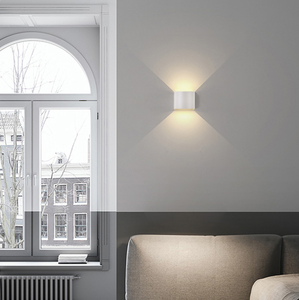 Luces de pared semicirculares decorativas modernas, luces LED de interior y exterior - Product Image 3