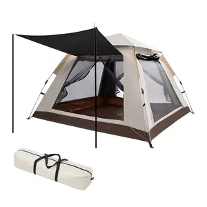 Wholesale Custom Outdoor Waterproof Rescue Hiking Tourism Beach Tent Free Construction Big Foldable Family Camping Tent