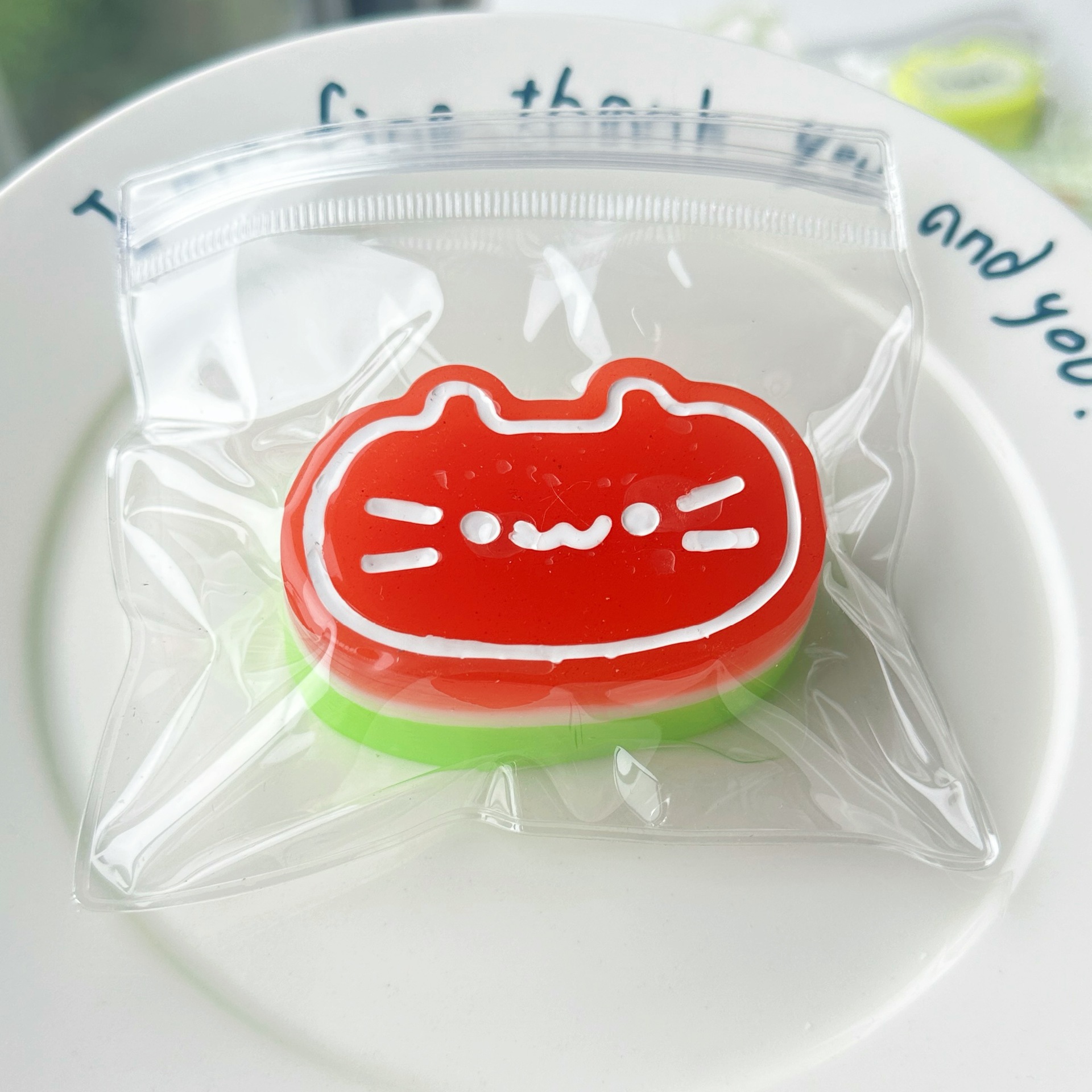 20789-WatermelonCheese Cat Squishy