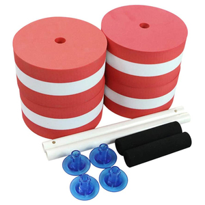 2025 tùy chỉnh màu sắc thủy sản bơi quả tạ nước Barbell Set đổi mới eva-bọt màu hồng màu xanh lá cây màu xanh & phù hợp với người mới bắt đầu tập thể dục - Product Image 3