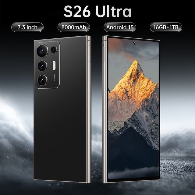 Premium Unlocked Android 15 5G Smartphone Deca Core 108MP HD 16GB+1TB Dual SIM 8000mAh 7.3" 120Hz OLED English Global Use